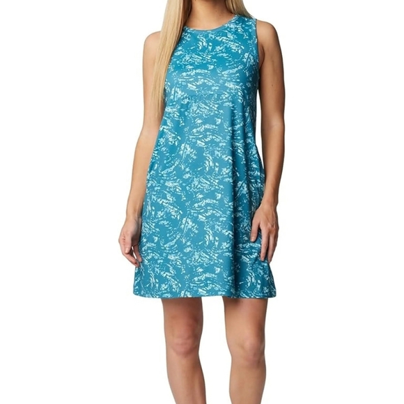 Columbia Dresses & Skirts - Columbia PFG Blueish Green OMNI Shade Freezer Sleeveless Tank Dress Sz XXL